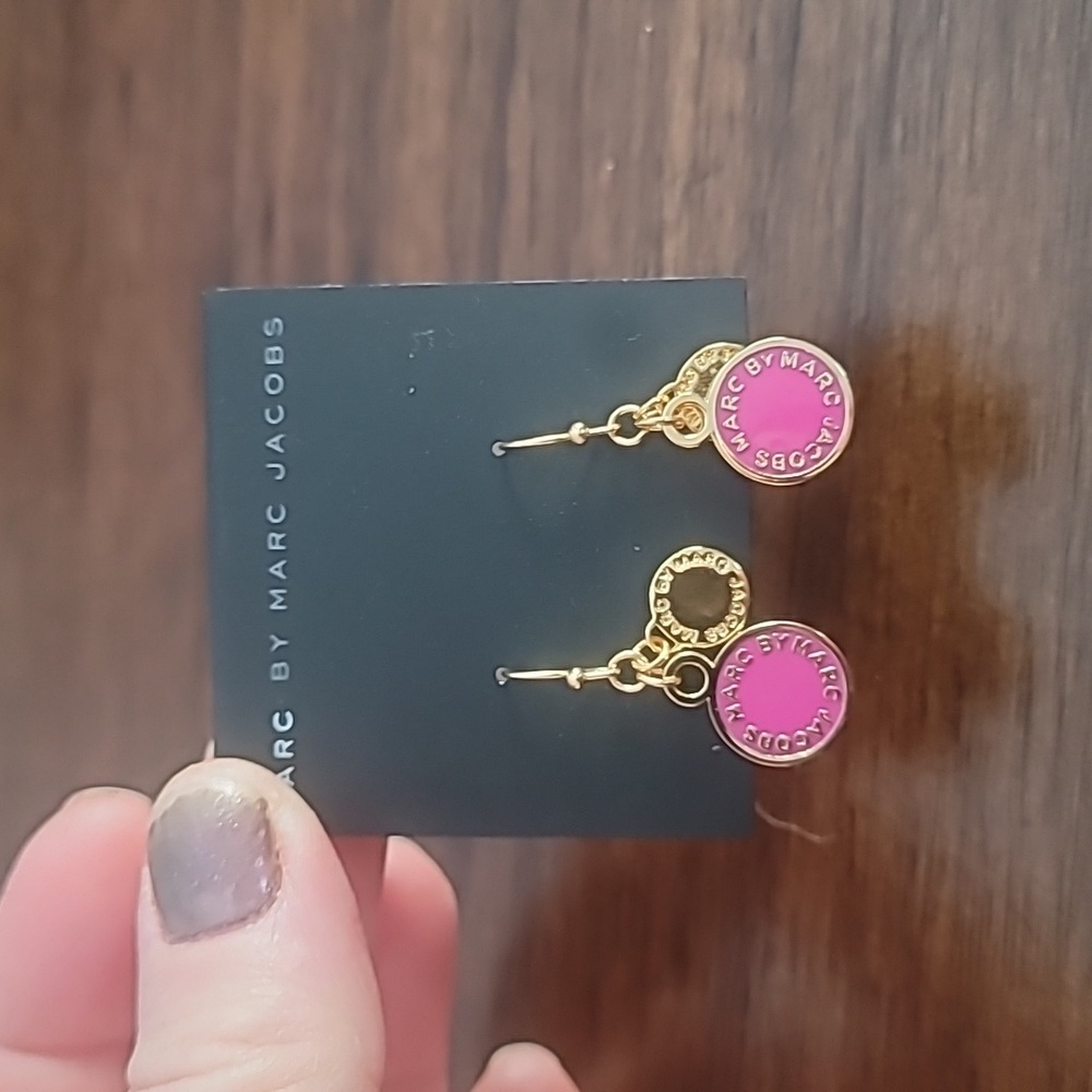 Marc by Marc Jacobs Enamel Glaze Round Drop Earrings
